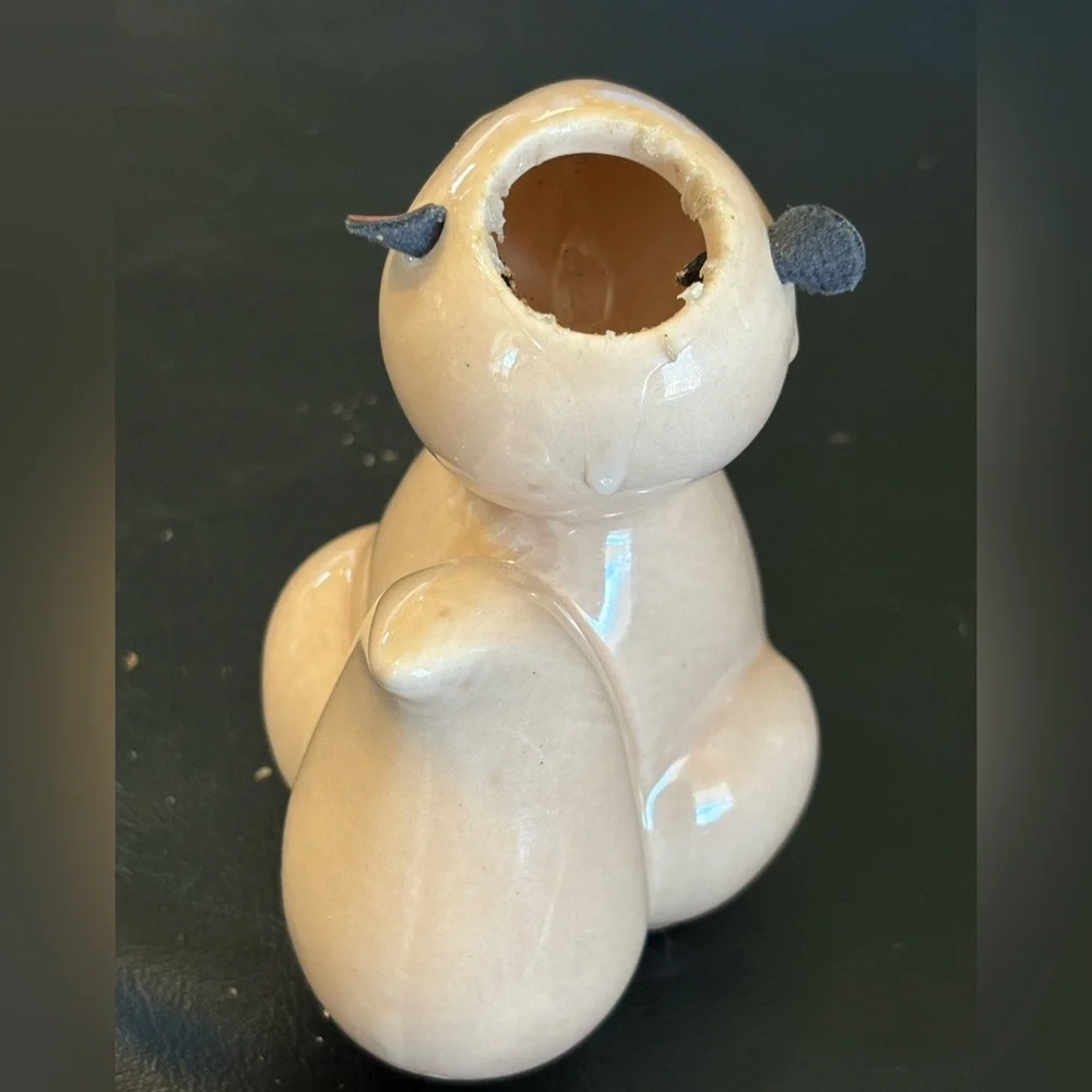 Ceramic squirrel air plant planter